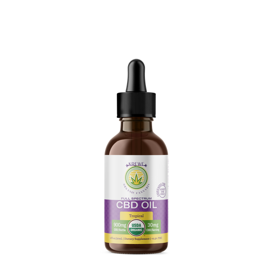 900mg CBD Oil (Orange or Tropical) 30ml